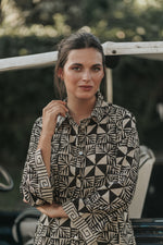 Black shirt dress