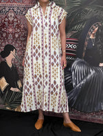 Linen pattern dress