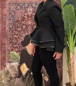 Black peplum jacket