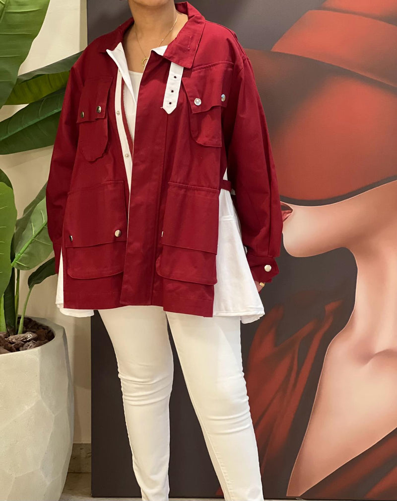 Red jacket
