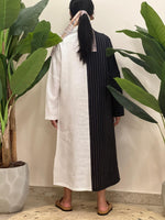 Linen striped dress