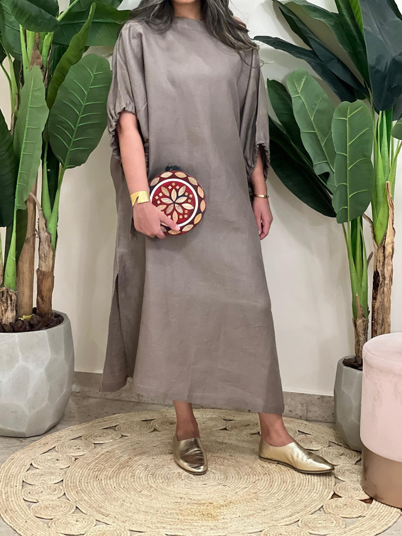 Linen loose dress