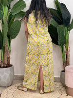 sleeveless patterned dress (available in colours)
