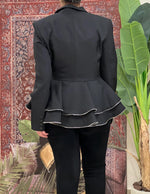 Black peplum jacket