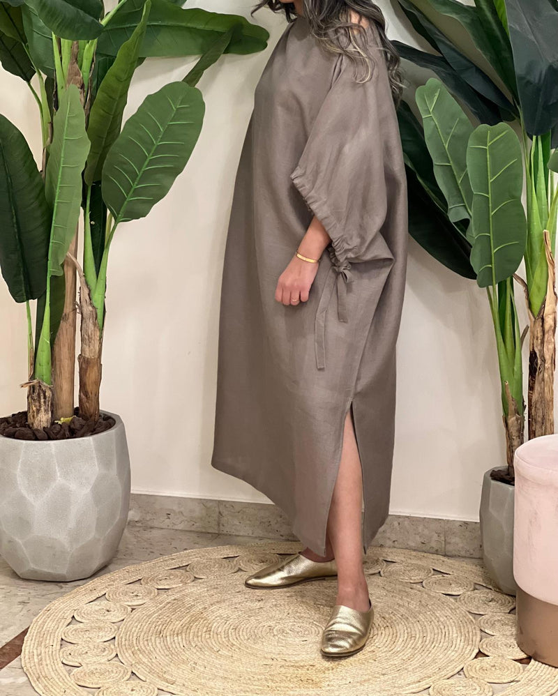 Linen loose dress