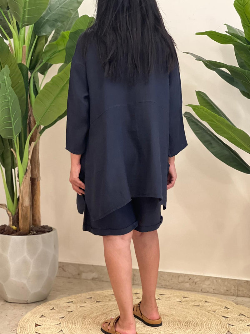 Short linen set