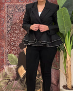 Black peplum jacket