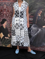Linen pattern dress
