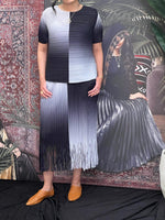 Black Pleated set