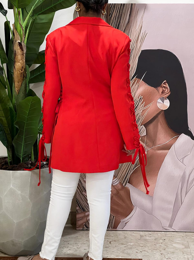 Red blazer