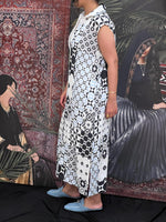 Linen pattern dress