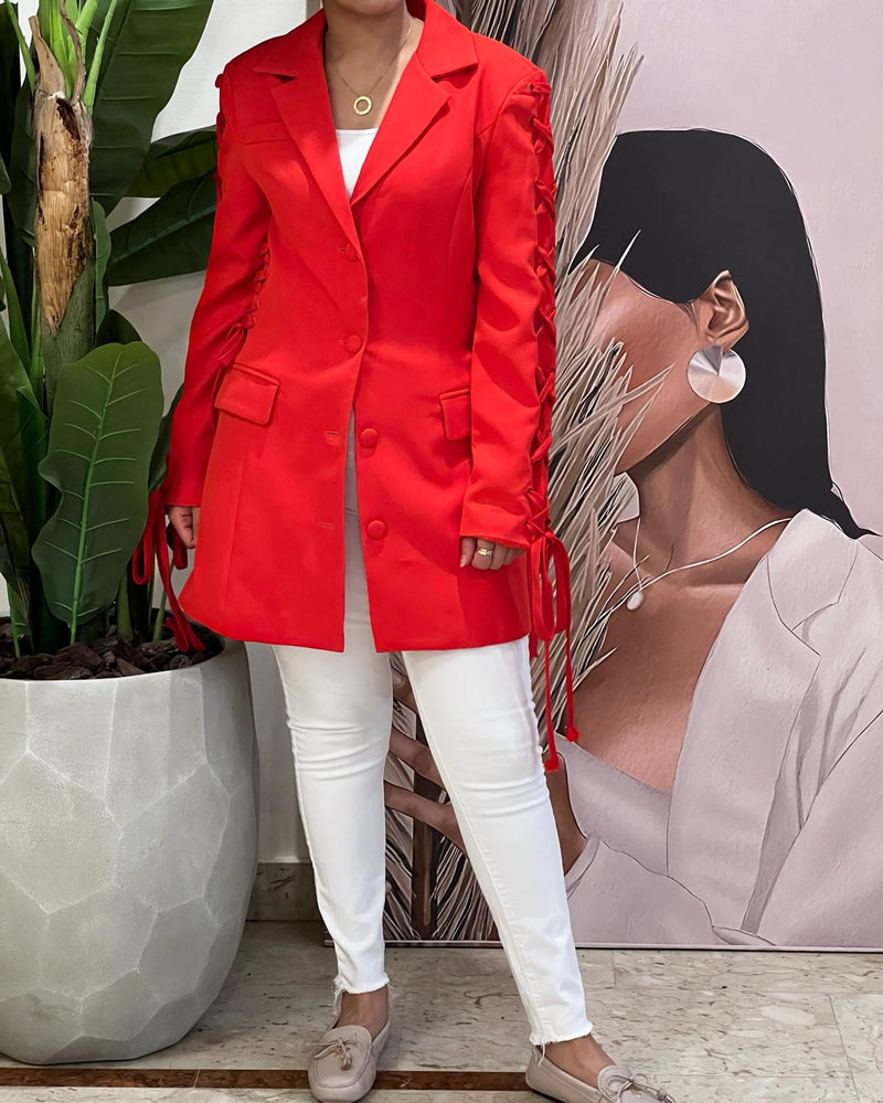 Red blazer