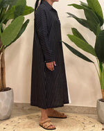 Linen striped dress