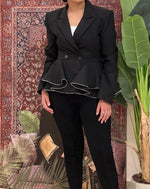 Black peplum jacket