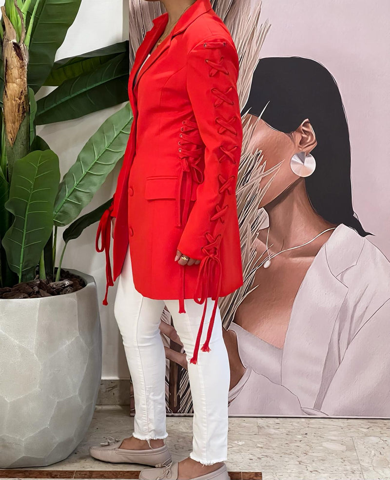 Red blazer