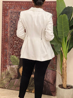 White blazer with zippers