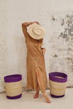 Mustard shirt dress