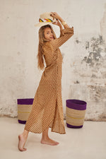 Mustard shirt dress