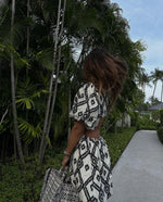 Patterned short dress