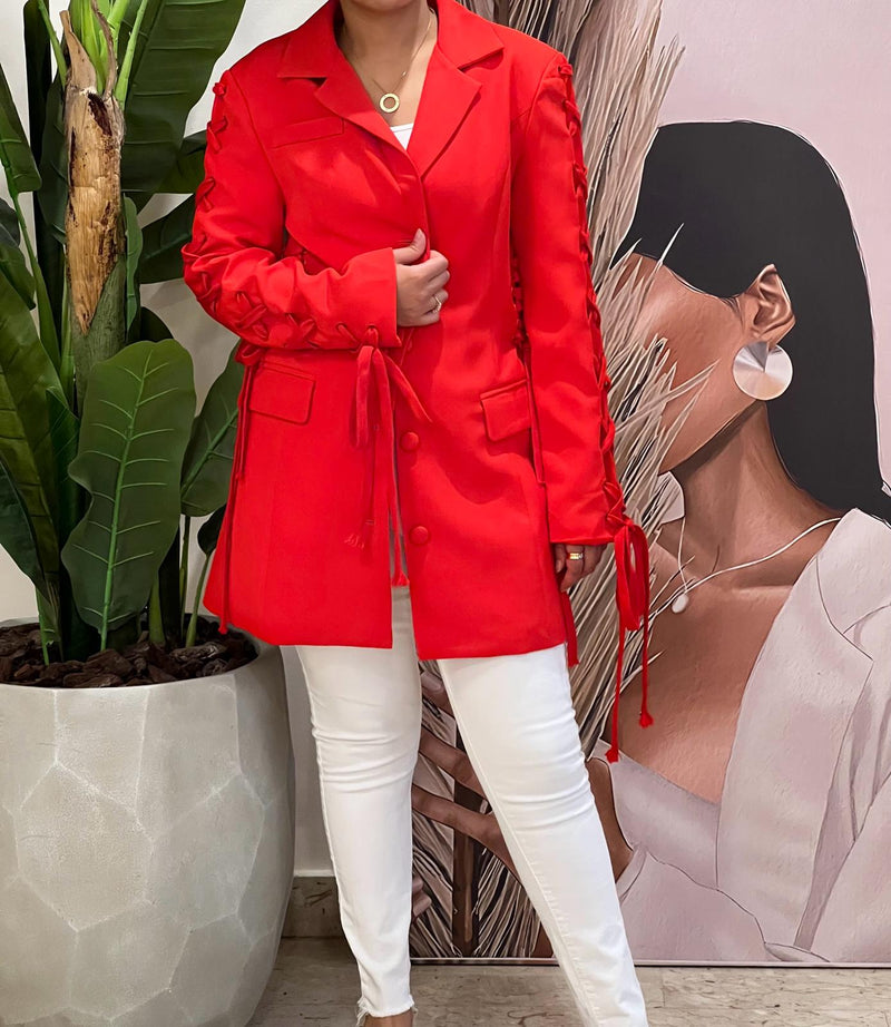 Red blazer
