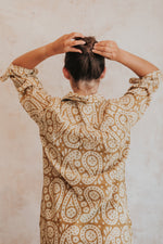 Mustartd shirt dress