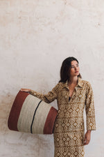 Mustartd shirt dress