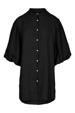 Black Puff sleeves dress