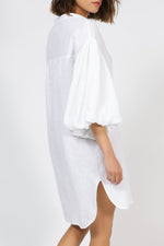 White Puff sleeves dress