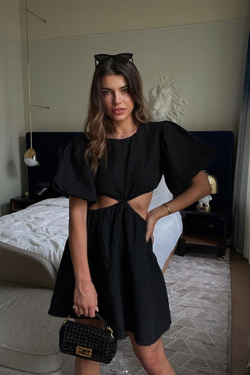 Black short dress