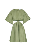 Green short dress