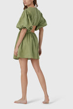 Green short dress