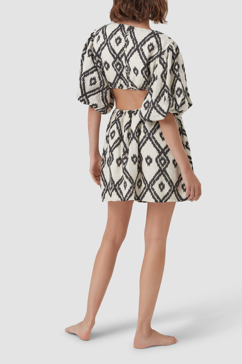 Patterned short dress