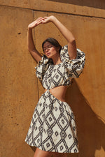 Patterned short dress