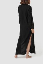 Black shirt dress