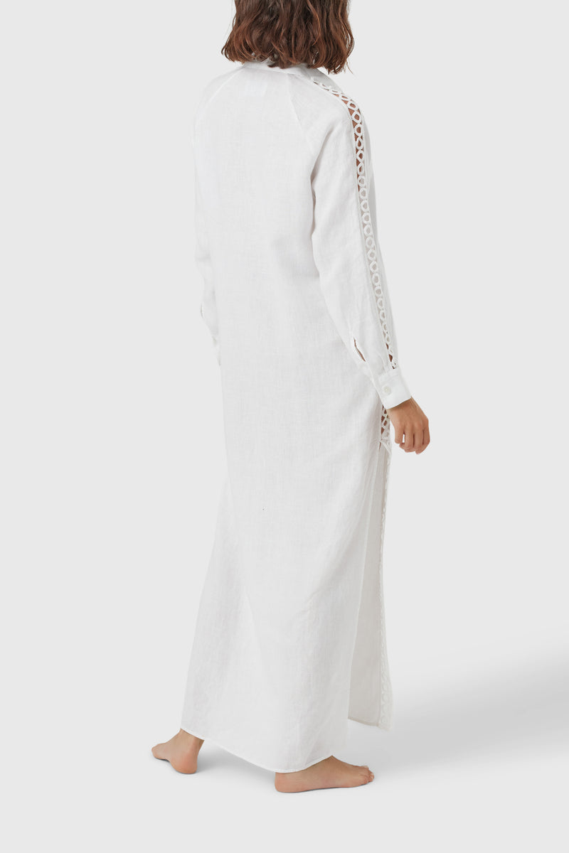 White shirt dress