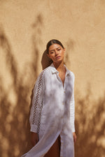 White shirt dress
