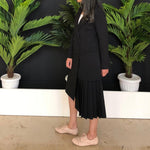 Pleated blazer dress