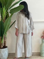 Beige linen set