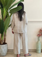 Beige linen set