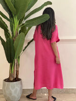 Linen midi dress (available in colours)