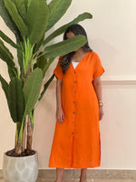 Linen midi dress (available in colours)
