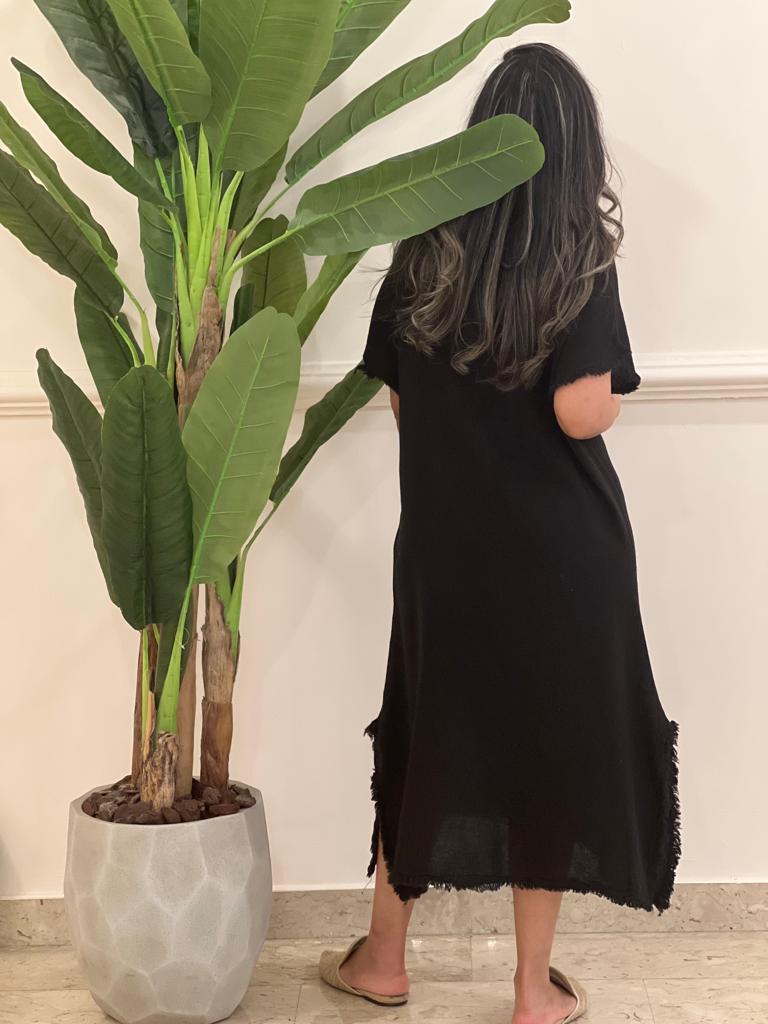 Linen midi dress (available in colours)