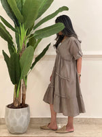 Linen midi dress (available in colours)