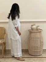 linen top with wide legs pants (Available in colours)