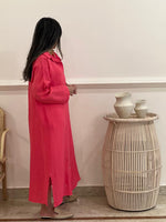 Linen shirt dress (available in colours)