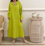 Linen shirt dress (available in colours)