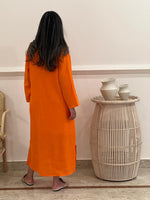 Two pockets Linen shirt dress (available in colours)