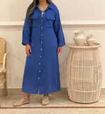 Two pockets Linen shirt dress (available in colours)
