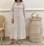 Two pockets Linen shirt dress (available in colours)