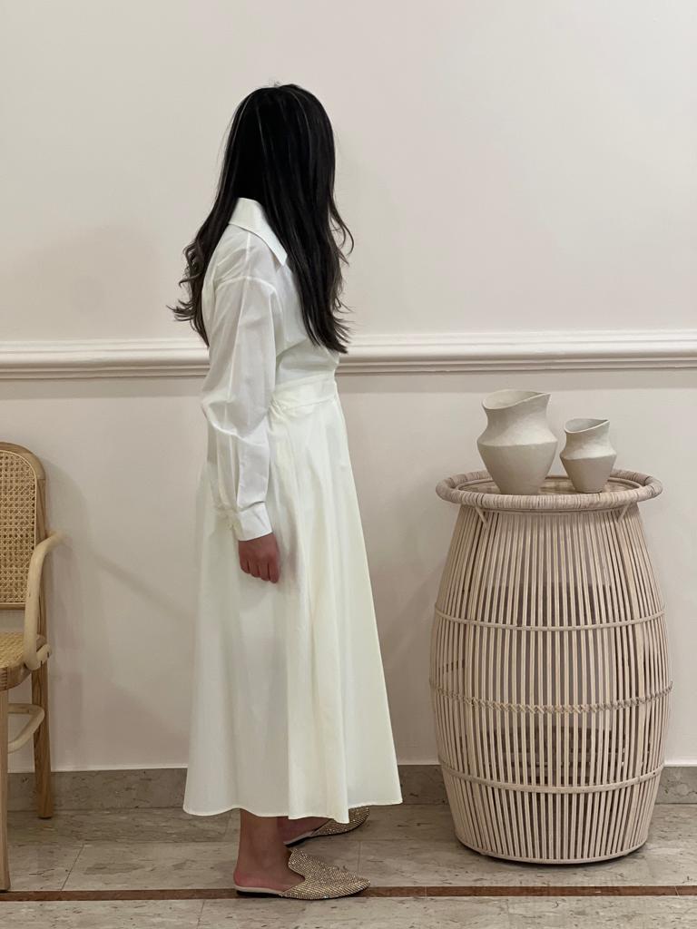 Cotton shirt dress